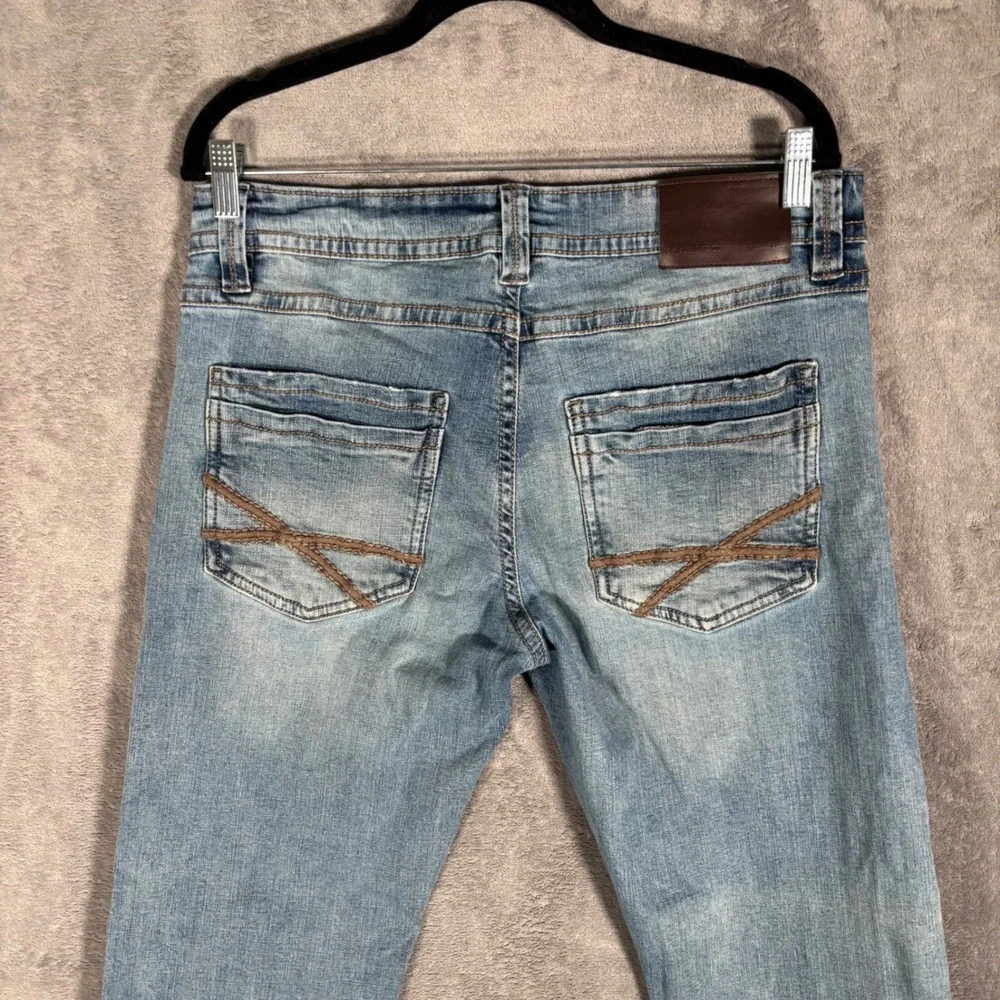 TK Axel Jeans Mens‎ Size 32x32 fits 34x31 Slim Boot Light Wash Denim